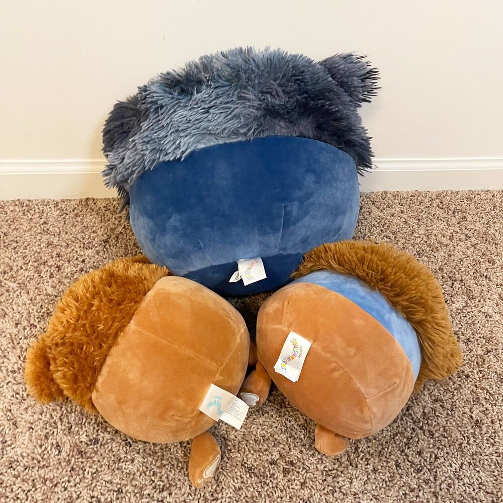 Squishmallows Bigfoot Yeti Plush Lot 3 Benny 8" Dani 12" Soft Toy Collectible - Picture 5 of 8